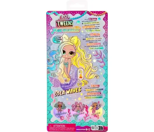 510451-EUC L.O.L. Surprise Tweens MERMAID Doll - Lola Waves