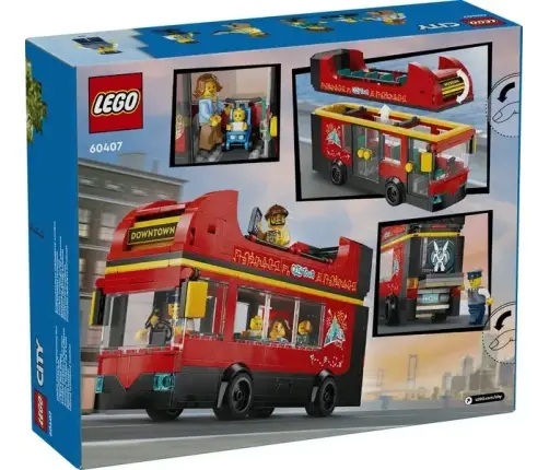 LEGO 60407 City Czerwony Piętrowy Autokar