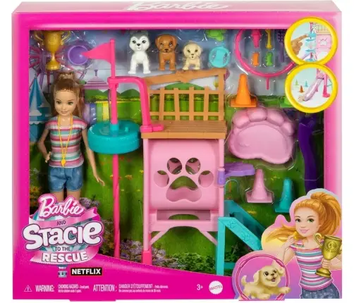 Barbie and Stacie Puppy Obstacle Course HRM10 Mattel