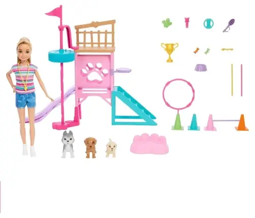 Barbie and Stacie Puppy Obstacle Course HRM10 Mattel