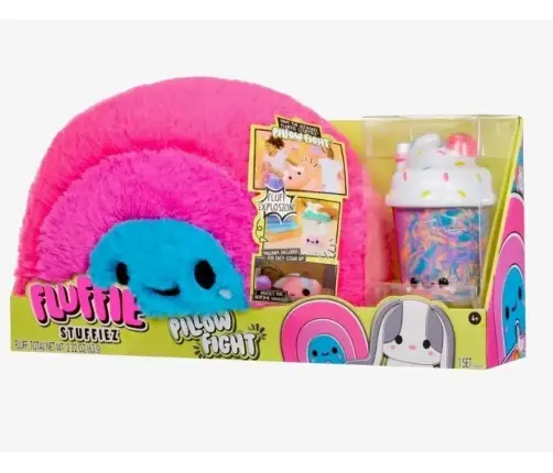 513056EUC Fluffie Stuffiez Pillow Fight- Rainbow