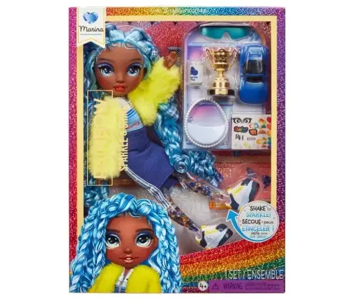 427797-INT Rainbow High Sparkle & Shine Fashion Dolls- MARINA (Blue)