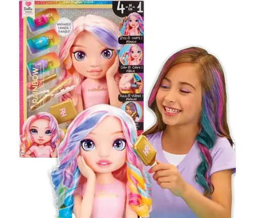 Rainbow Lalka Bella Parker High Głowa do Stylizacji 120889
