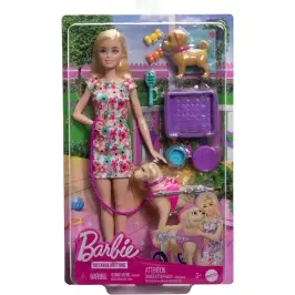 Barbie HTK37 Walk and Wheel Pet Playset