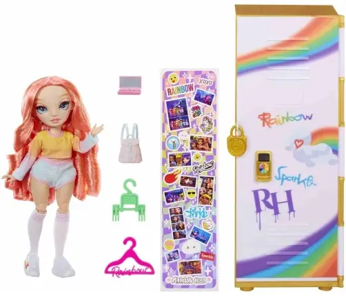 121015-EUC Rainbow High Locker and Doll Playset