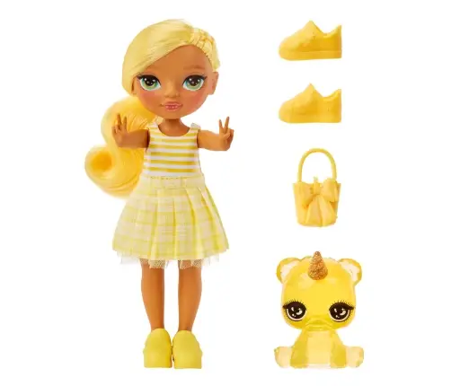 531227-EUC Rainbow High Littles Dolls- Daisy (Yellow)