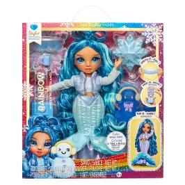 120834-EUC Rainbow High Winter Wonderland Doll- Skyler (Blue)