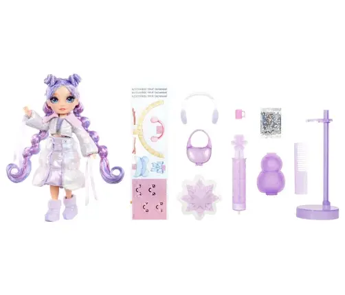 120865-EUC Rainbow High Winter Wonderland Doll- Violet (Purple)