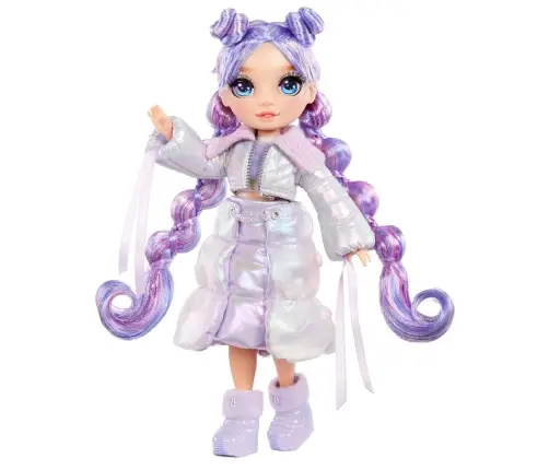 120865-EUC Rainbow High Winter Wonderland Doll- Violet (Purple)