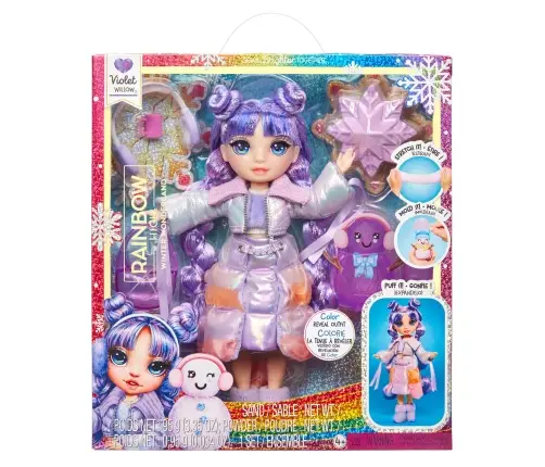 120865-EUC Rainbow High Winter Wonderland Doll- Violet (Purple)