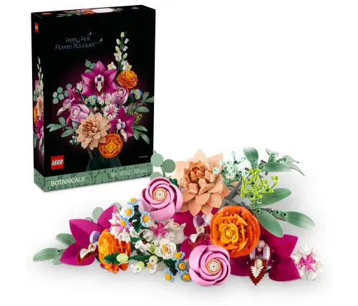 LEGO Botanicals Piękny Bukiet Różowych Kwiatów 10342