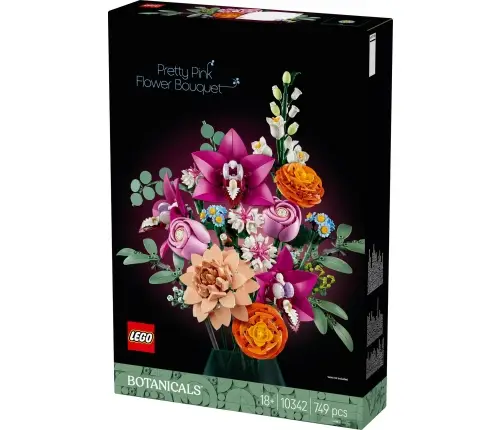 LEGO Botanicals Piękny Bukiet Różowych Kwiatów 10342