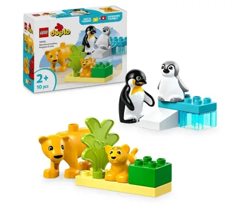 LEGO Duplo Town Rodziny Dzikich Zwierząt: Pingwiny I Lwy 10442