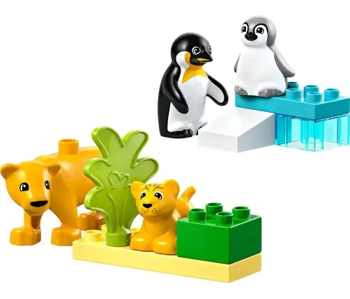 LEGO Duplo Town Rodziny Dzikich Zwierząt: Pingwiny I Lwy 10442