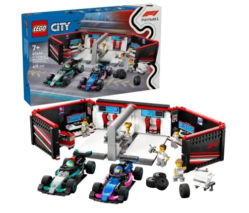 LEGO Classic F1 Garaż I Bolidy Mercedes-Amg I Alpine 60444