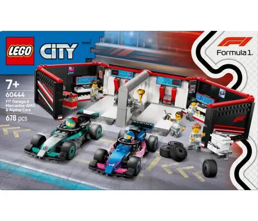 LEGO Classic F1 Garaż I Bolidy Mercedes-Amg I Alpine 60444