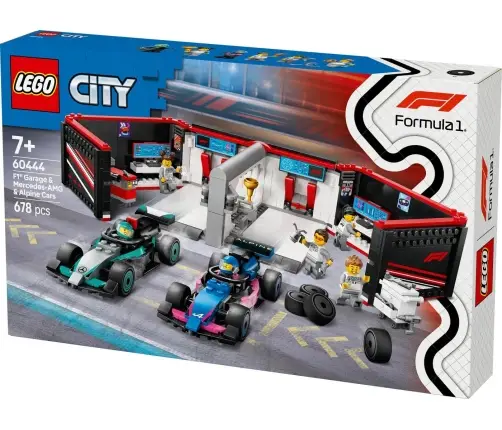 LEGO Classic F1 Garaż I Bolidy Mercedes-Amg I Alpine 60444