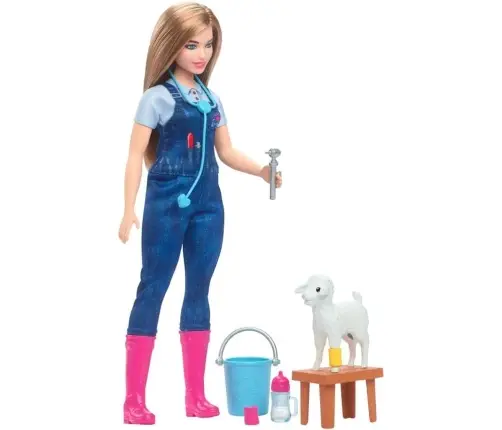 Barbie 65Th Anniversary Careers Farm Vet Doll HRG42