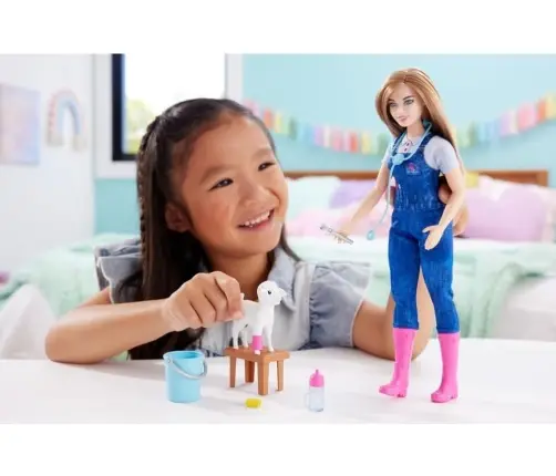 Barbie 65Th Anniversary Careers Farm Vet Doll HRG42