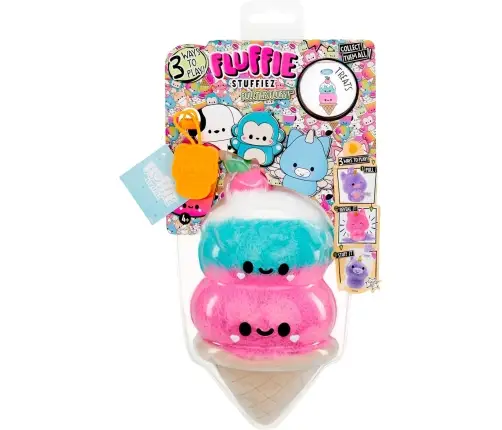 511779X1EUC Fluffie Stuffiez Small Plush - Double Scoop Ice Cream