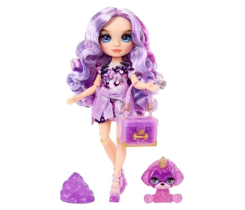 120223-EU Classic Rainbow Fashion Doll- Violet (purple)