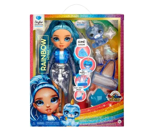 120216-EU Classic Rainbow Fashion Doll- Skyler (blue)