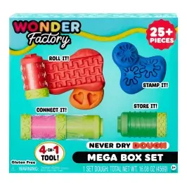 Wonder Factory Never Dry Dough Mega Box Set 595137-EUC Wonder Factory Never Dry Dough Mega Box Set 595137-EUC