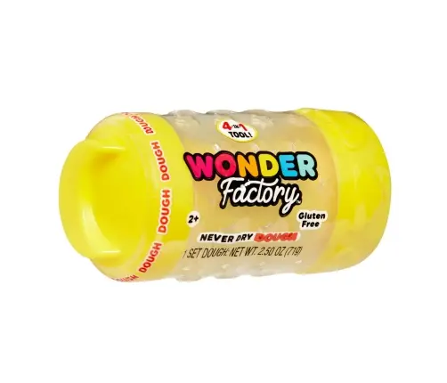 Wonder Factory Never Dry Dough Singles – Yellow 594970