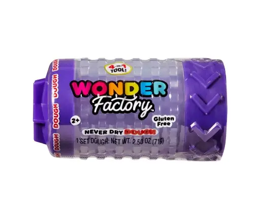 Wonder Factory Never Dry Dough Singles  - Purple 595038
