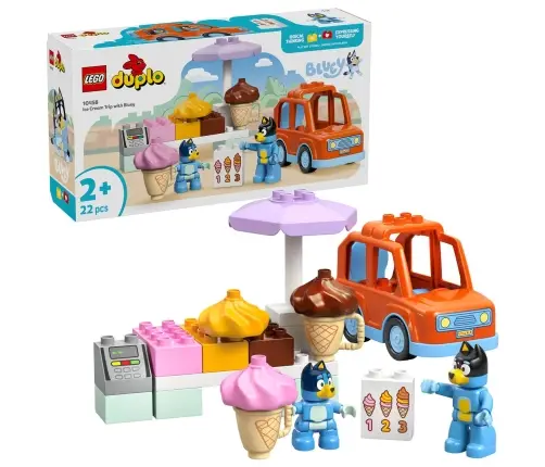 LEGO Duplo Bluey Ice Cream Trip With Bluey 10458