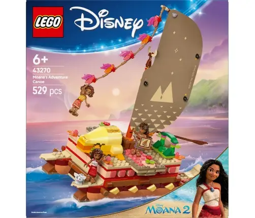 LEGO Disney Princess MoanaS Adventure Canoe 43270