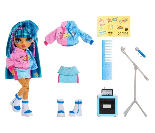 565215-EUC Rainbow High Junior High Doll Skyler