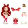 543381-EUC Rainbow High Littles Rainbow Fantasy Fairies Doll- Apple (Red)