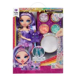 122425-EU Rainbow High Rainbow Shimmers with Slime Fashion Doll – Violet (purple)