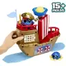 123088-EUC DohKins Pirate Ship Playset