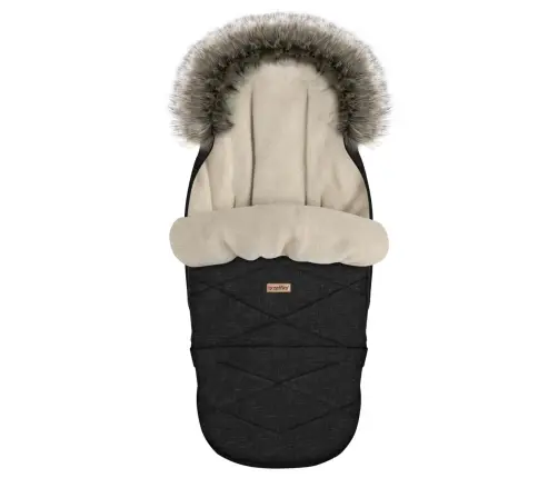 Zaffiro Stroller Footmuff Expandable GrowUP Scandi black