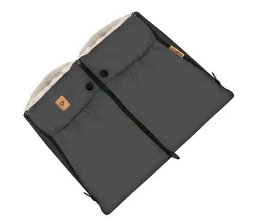 Zaffiro 
Stroller sheep wool Hand Muff – Gloves  Aspen anthracite