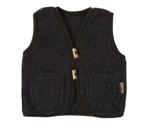 Wool baby vest Nevada 110/116 anthracite