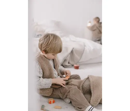 Bērnu vilnas veste Nevada 110/116 brown