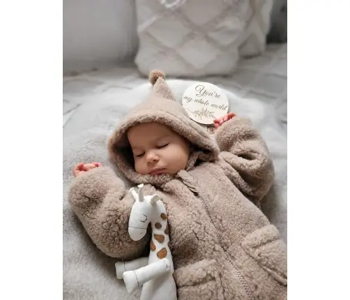 Kids wool coat Meri Nevada 62/68 brown