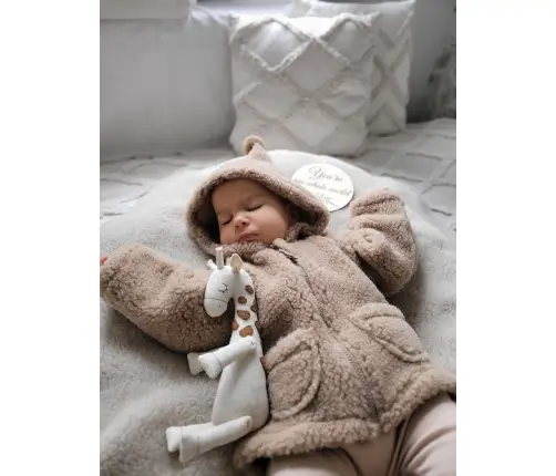 Kids wool coat Meri Nevada 74/80 brown