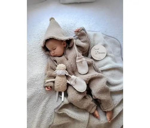 Wool romper suit Nevada 62/68 brown