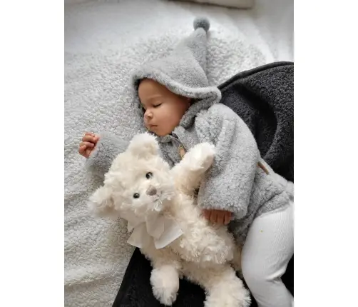 Wool romper suit Nevada 74/80 grey