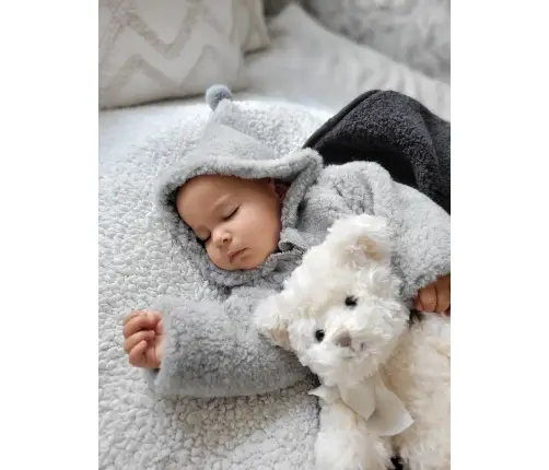 Wool romper suit Nevada 74/80 grey