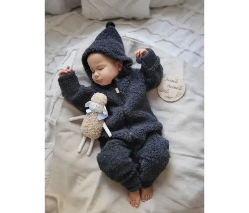 Wool romper suit Nevada 62/68 anthracite