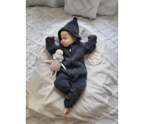 Wool romper suit Nevada 74/80 anthracite