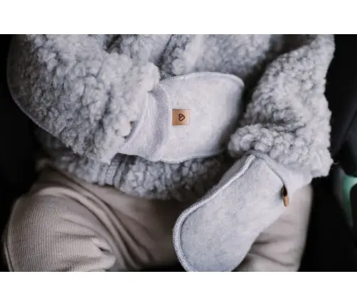 Vilnos pirštinės Sierra 0-12m grey