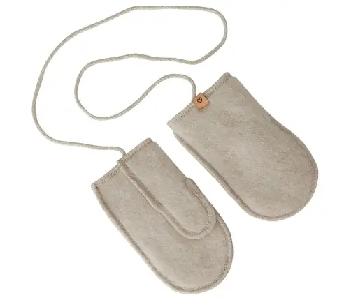 Wool mittens Sierra 1-3y beige