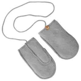 Wool mittens Sierra 1-3y grey