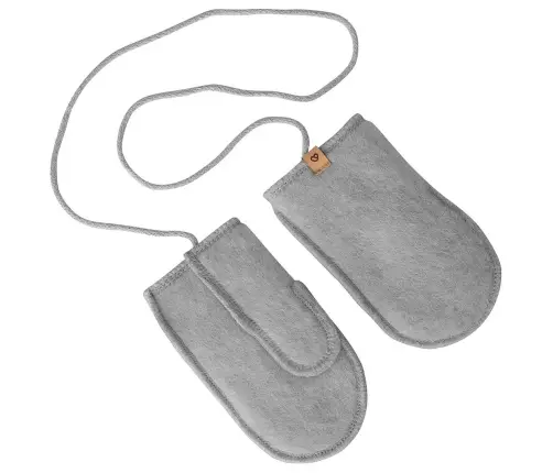 Wool mittens Sierra 1-3y grey